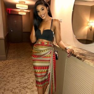 Faux-Wrap Pencil Skirt